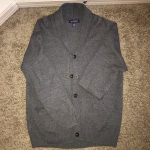 Dark gray cardigan sweater